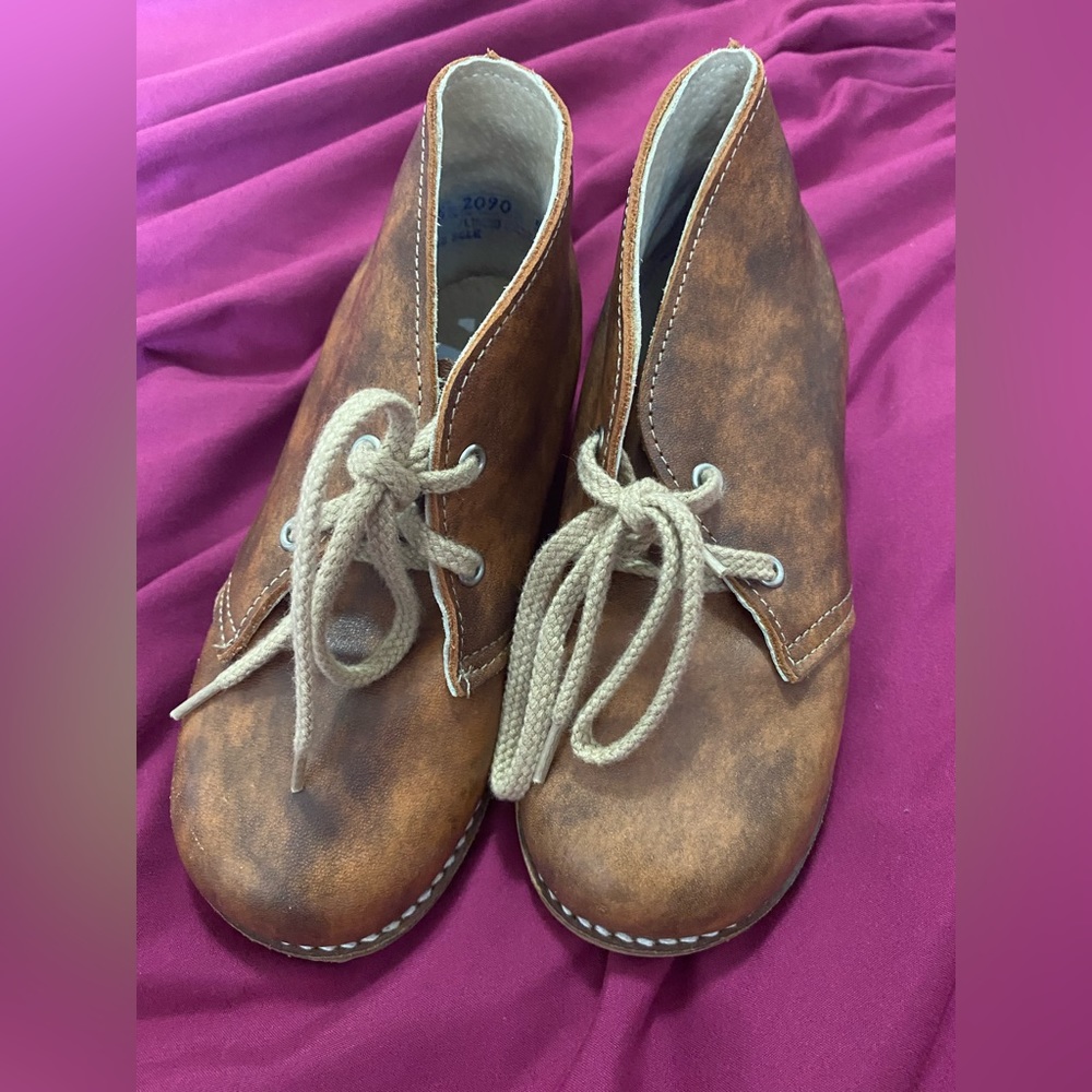 Mon Petit toddler brown leather boots